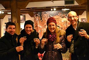 At the end of our tour, we were able to sample the bourbon. None of us liked it -- but we did like the Bourbon Cream!