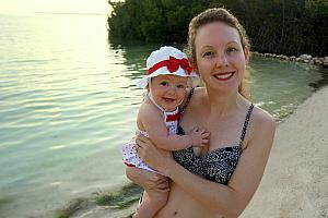 Arrived at our destination in Little Conch Key just north of Marathon, FL. We quickly got ready and headed to our little island's beach just before sunset.