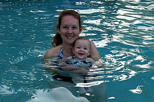 When we got back to Little Conch Key, we decided to try out the heated pool. The water was very warm, nearly bath water, but the outside temperature wasn't cooperating (about 60 degrees). 