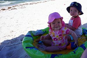 Capri and Bennett just hanging in the shade.