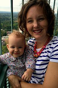 Capri and Mom atop the Eiffel Tower