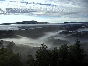 Kelly took a short work trip to Gatlinburg. Not a bad viwe to wake up to.