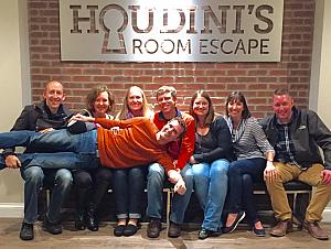 At Houdini's Room Escape -- a fun night!