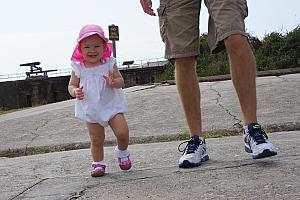 Walking around Fort Gaines