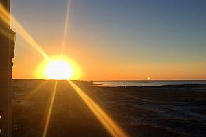 Sunrise from our balcony