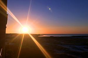 Sunrise from our balcony