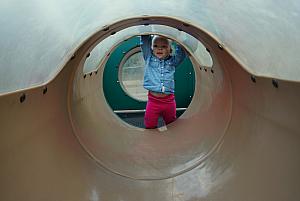 Looking through the tunnel