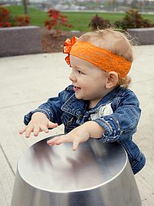 Playing the drums