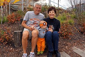 Capri and her Grandparents being silly