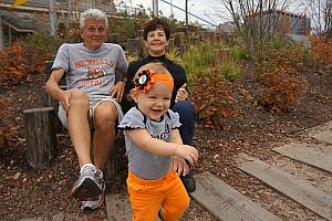 Capri and her Grandparents being silly