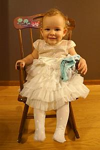 Capri relaxing in her new (to her) rocking chair. I think this was Kelly's when she was Capri's age!