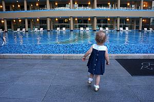 Capri photo-shoot time! Getting ready to jump into the big pool.