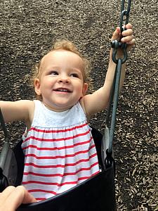 Enjoying the swings