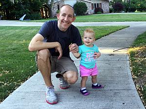 Uncle Jay with Kenley - we're visiting in Cleveland