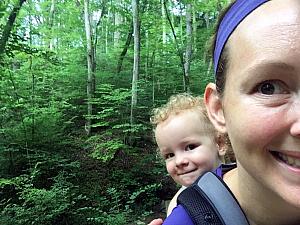 Capri and Mommy on a hike