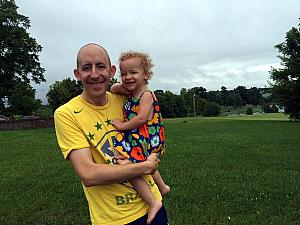 Dad and Capri all smiles