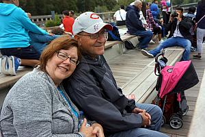 Nana and Papa enjoying the boat tour