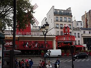 Driving by the Moulin Rouge