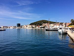 View of the Meje neighborhood and Marjan Hill from the Riva