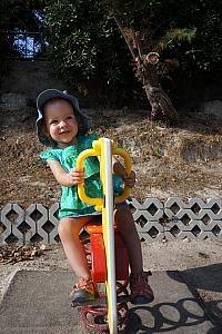 Capri at a playground