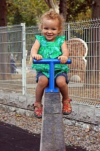 Capri at a playground