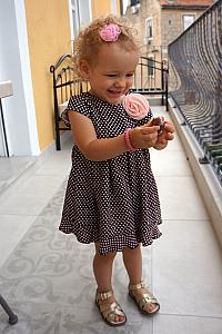 September 12: Capri playing with her toy doggie