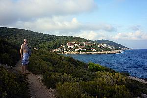 Walking on the path from Zaglav