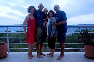 Family photo on the terrace