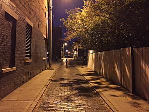 Capri is running through the alleys of OTR