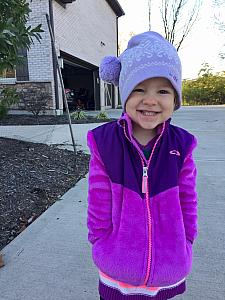 Big smiles for mom before a run!