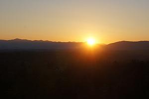 Sunset at the Omni Grove Park Hotel