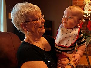 Aunt Gloria and her grandson Ben