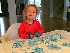 Finger painting!