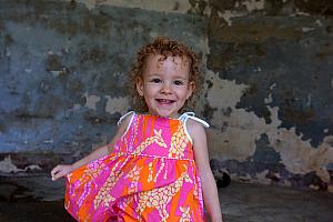 Look at that curly hair! Capri's hair was extra curly the whole trip.