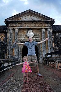 Outside El Morro's land-side entrance