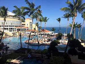 One of the pools at the resort