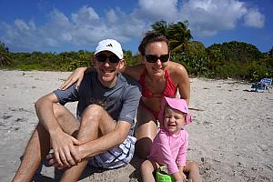 Family photo time! Happy to be at the beach.