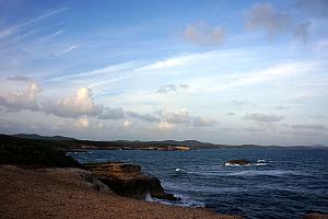 View of the cliff/rocky beach.