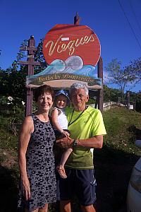 Walking in our Vieques village