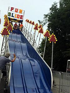 Fun slide! At the St. John's festival