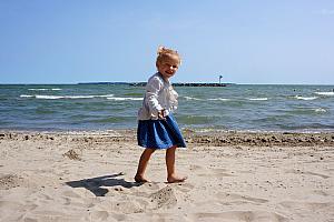 Walking in the sand