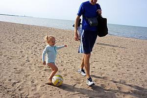 Soccer training.