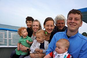 And we did take a boat ride that evening, here we all are, minus the photographer.