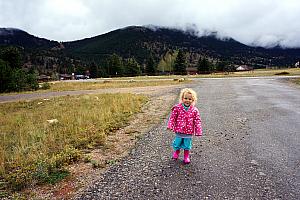 Capri enjoying a walk