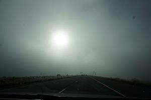 And of course we were visited by fog one more time! You could say this was like our solar clipse.