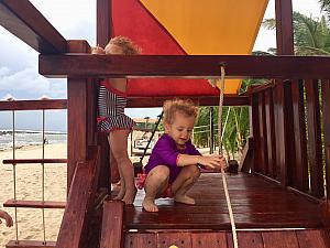 Playing on the playground