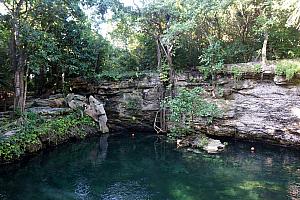 A Cenote on the resort property