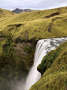 Skogafoss from above.