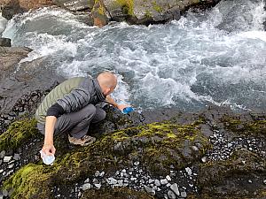 Before we left the river, we topped off our water bottles with fresh glacier water!