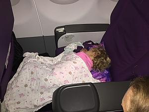 Asleep for the flight!